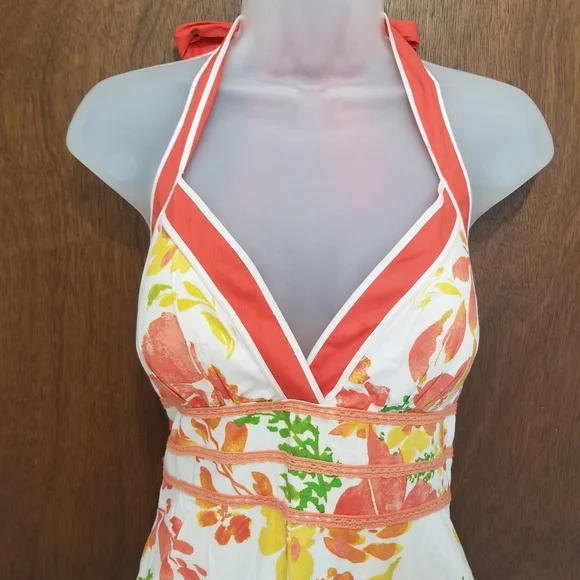 City Triangles Floral White Party Dress - Picture 5 of 8